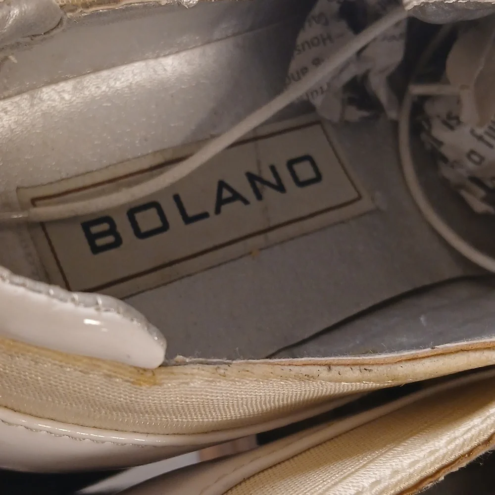 Bolano Mens Cream Lace Up Striped Avant Syyle Tuxedo Oxfords Sz 8.5